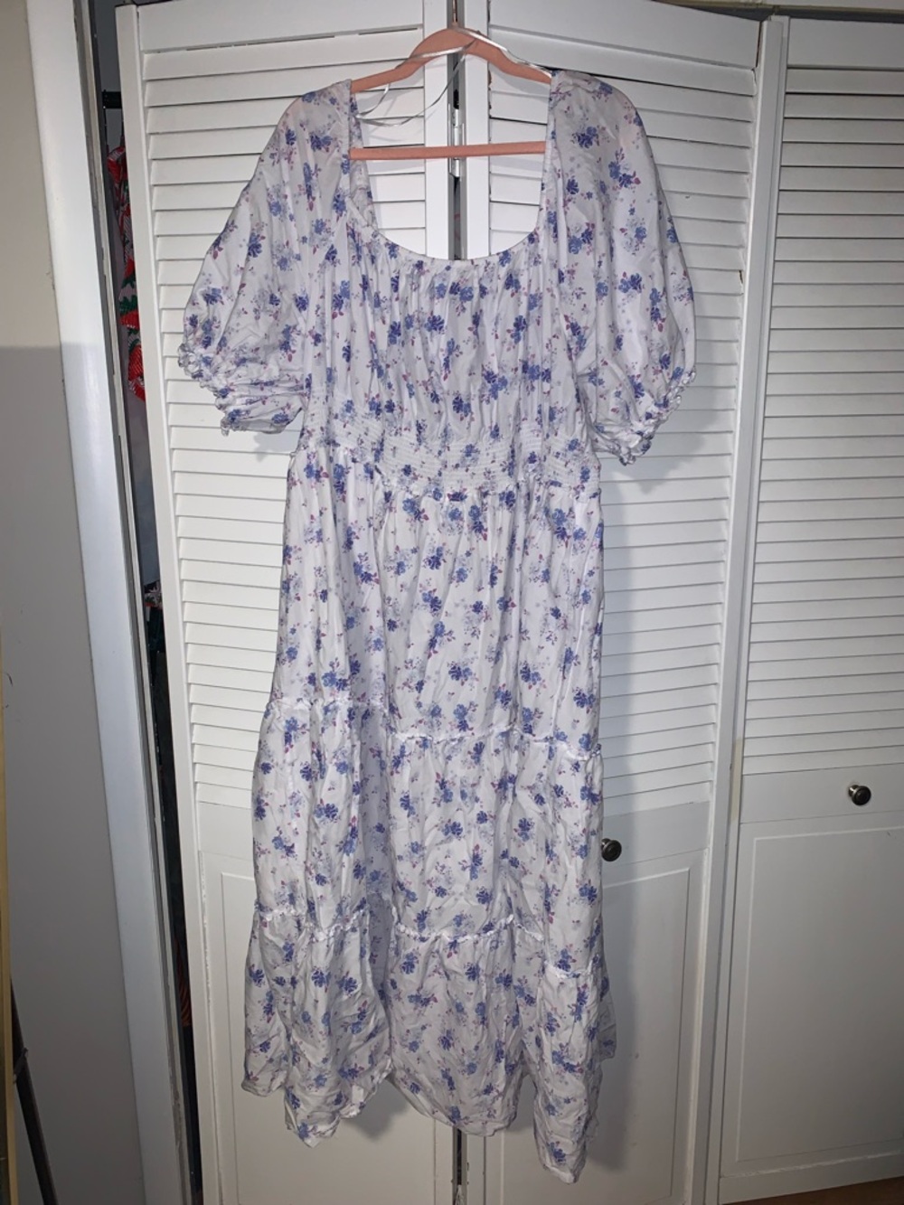 LoveShackFancy x Target Plus Size Women’s Floral Print Puff Sleeve Maxi Dress